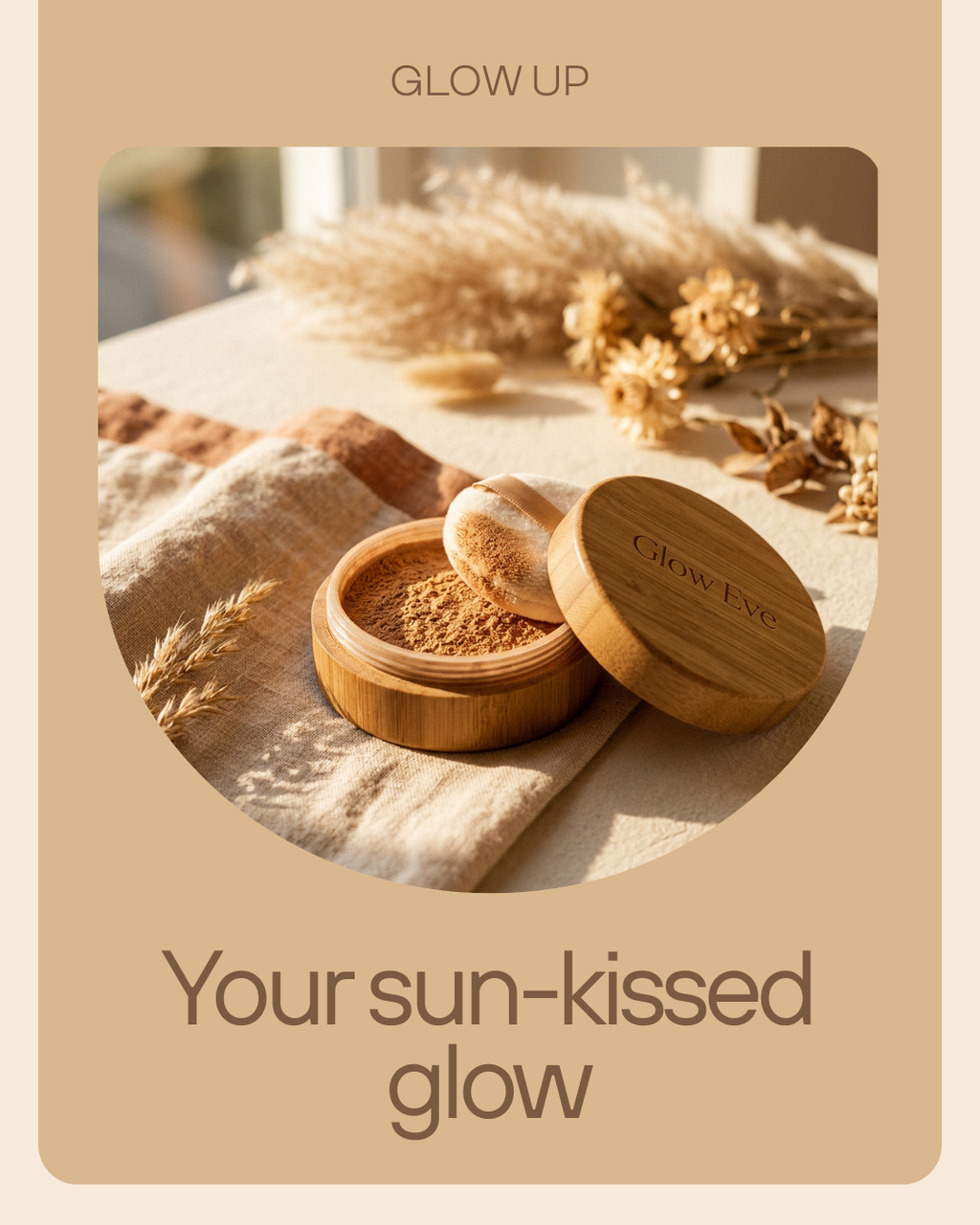 Glow Eve Bronzer — Refillable Bamboo Compact