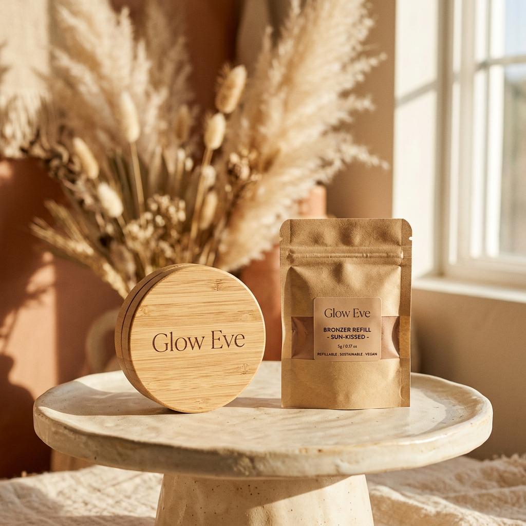 Glow Eve Bronzer — Refillable Bamboo Compact
